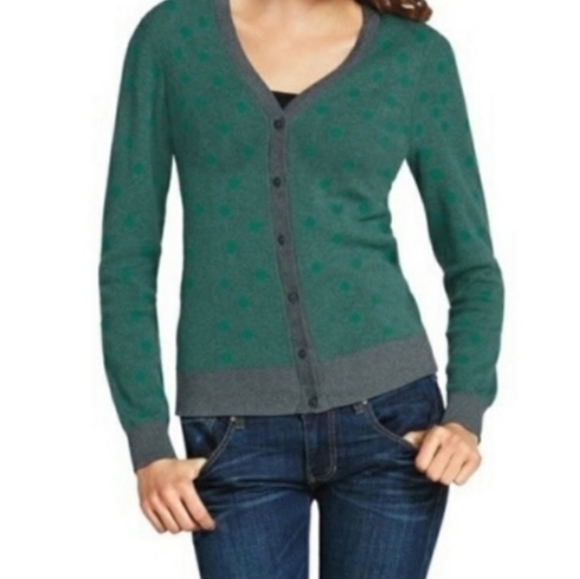 CAbi Sweaters - CAbi Polka Dot Cardigan Size Medium